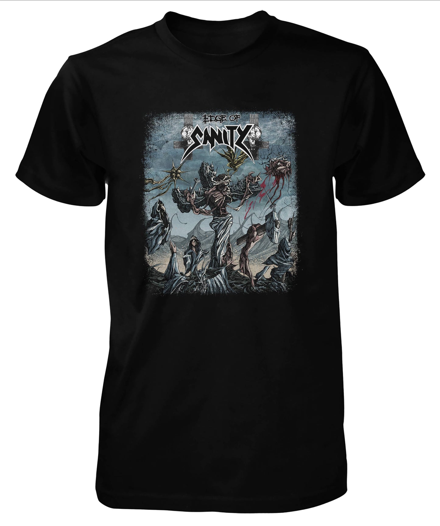 Edge of Sanity - Jesus Cries (Cross Logo) (The Costin Chioreanu Collection) - T-Shirt (SMCC011)