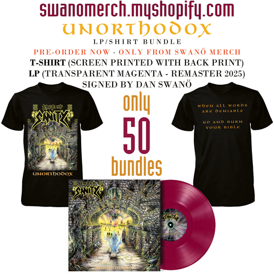 PRE-ORDER - Edge of Sanity - Unorthodox - LP/T-Shirt Bundle - Will be shipped in December 2025