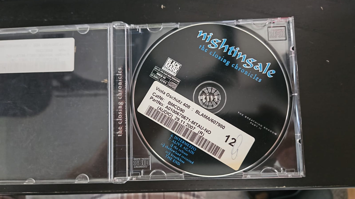 Nightingale - The Closing Chronicles - CD - Black Mark Original - No Booklet