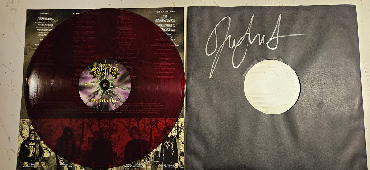 Edge of Sanity - Unorthodox - LP - NO ALBUM COVER - Transp. Magenta Vinyl - (Re-issue 2025 - Limited Edition) Signed by Dan Swanö