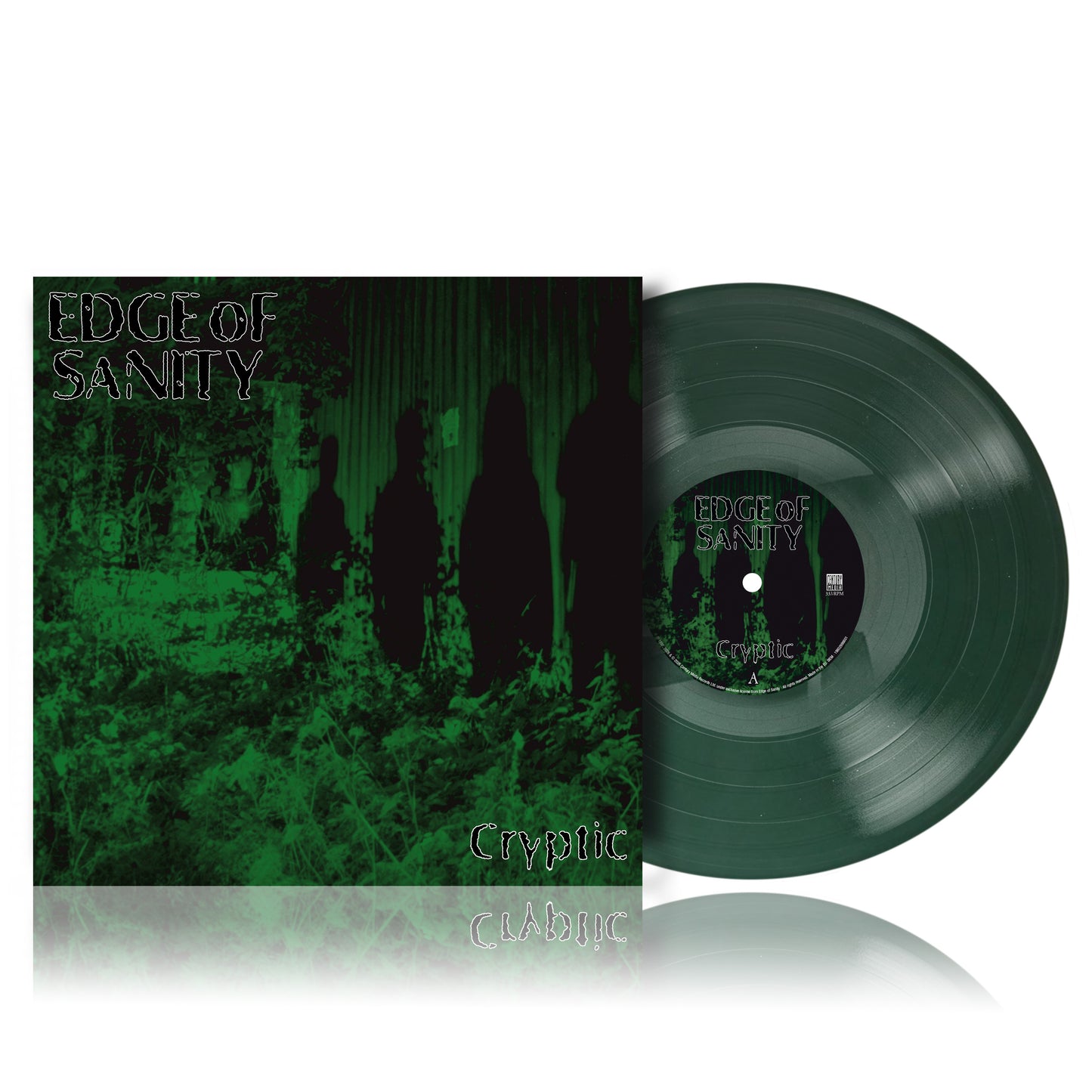PRE-ORDER - Release April 3rd - Edge of Sanity - Cryptic - LP Dark Green Vinyl (Re-issue 2026 - Limited Edition. Any other items in the same order will be sent with the LP in April