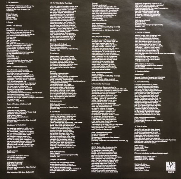 Edge of Sanity - Unorthodox - LP - 2003 Re-issue - Signed by Dan Swanö