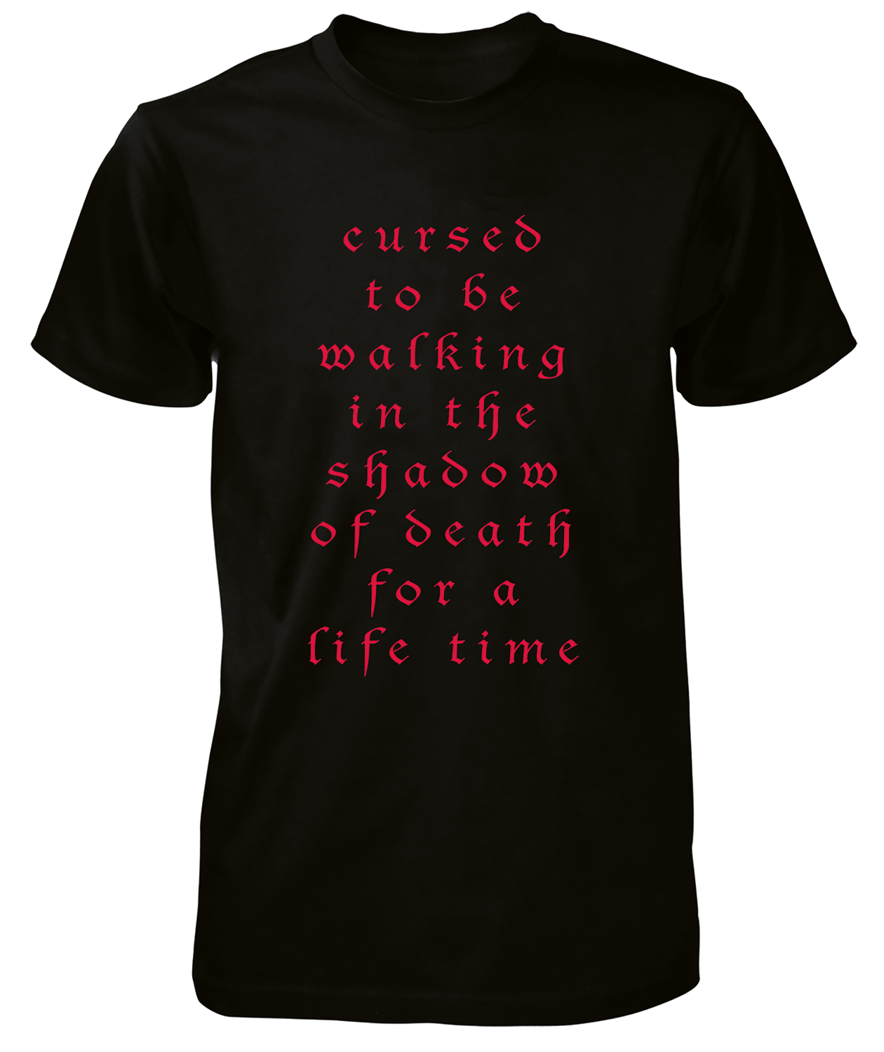 Edge of Sanity - Crimson - T-Shirt with Back Print (SM103)