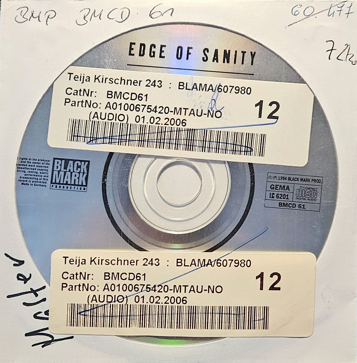 Edge of Sanity - Various Original CD's