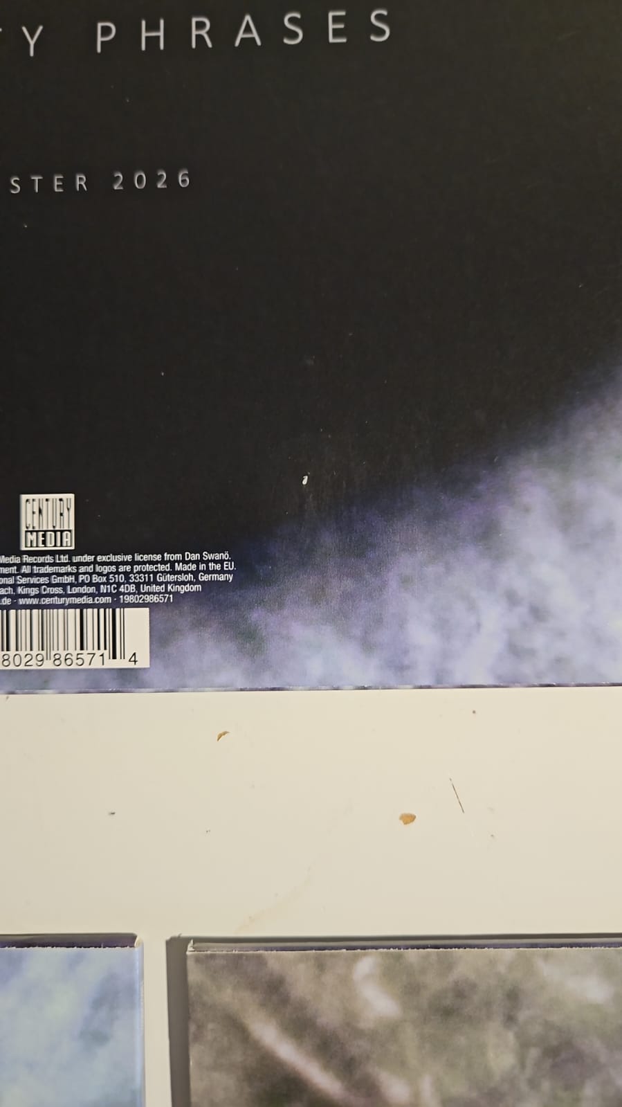 Silver-pen-accident-version- Dan Swanö - Moontower - LP - Transp. Light Blue Vinyl - (Remastered Re-issue 2026)  - Signed by Dan Swanö