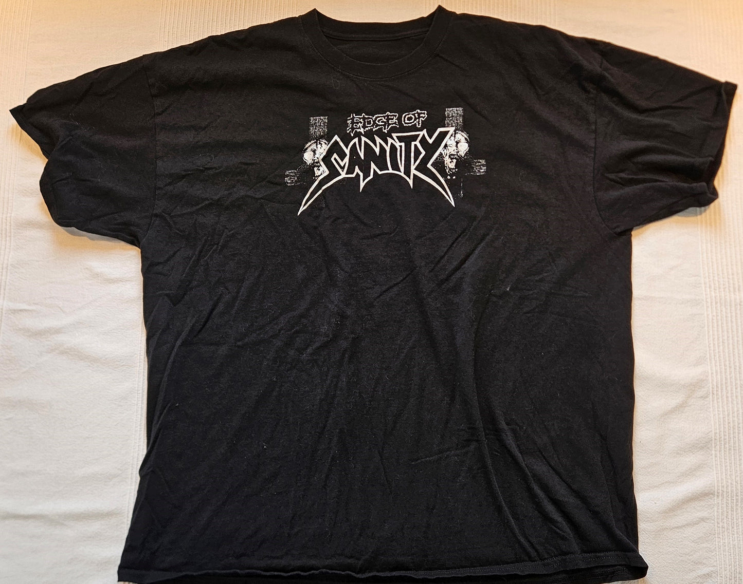 Edge of Sanity - Cross Logo - Screen Print T-shirt (2H6) 1 x 2XL only (Archive shirt)