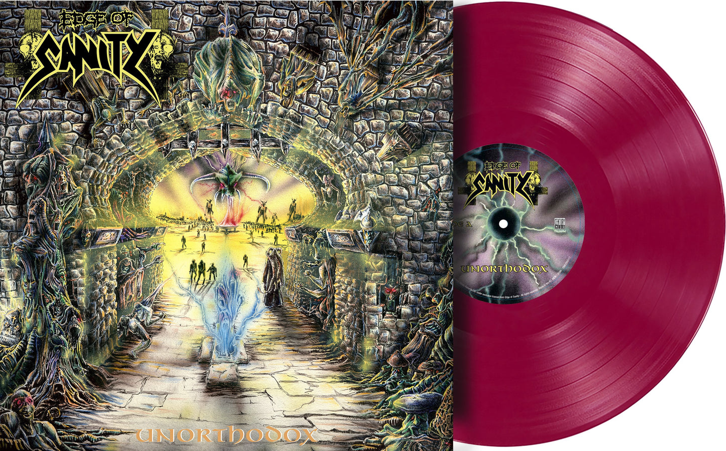 Edge of Sanity - Unorthodox - LP - Transp. Magenta Vinyl - (Re-issue 2025 - Limited Edition) Signed by Dan Swanö